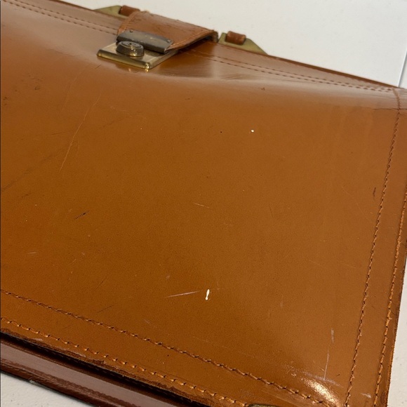 Vintage briefcase topgrain cowhide doctor’s bag Cooper Weeks made in Canada - Picture 11 of 17